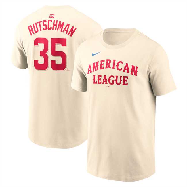 Men's American League #35 Adley Rutschman Cream 2024 All-Star Name & Number T-Shirt,We sell and wholesale Men's American League #35 Adley Rutschman Cream 2024 All-Star Name & Number T-Shirt on line form chian!